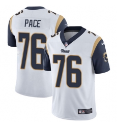 Men's Nike Los Angeles Rams #76 Orlando Pace White Vapor Untouchable Limited Player NFL Jersey