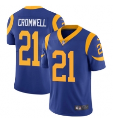 Men's Nike Los Angeles Rams #21 Nolan Cromwell Royal Blue Alternate Vapor Untouchable Limited Player NFL Jersey