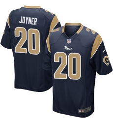 Men's Nike Los Angeles Rams #20 Lamarcus Joyner Game Navy Blue Team Color NFL Jersey
