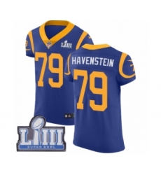 Men's Nike Los Angeles Rams #79 Rob Havenstein Royal Blue Alternate Vapor Untouchable Elite Player Super Bowl LIII Bound NFL Jersey