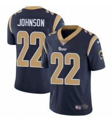 Youth Nike Los Angeles Rams #22 Trumaine Johnson Navy Blue Team Color Vapor Untouchable Limited Player NFL Jersey