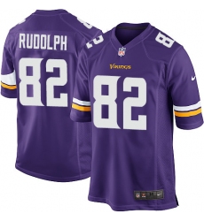 Men's Nike Minnesota Vikings #82 Kyle Rudolph Game Purple Team Color NFL Jersey