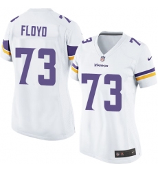 Women's Nike Minnesota Vikings #73 Sharrif Floyd Game White NFL Jersey