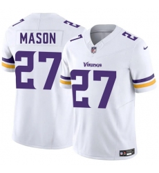 Men's Youth Minnesota Vikings #27 Jordan Mason White 2025 F.U.S.E. Vapor Untouchable Limited Football Stitched Jersey