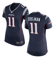 Women's Nike New England Patriots #11 Julian Edelman Game Navy Blue Team Color NFL Jersey Women's Nike New England Patriots #11 Julian Edelman Game Navy Blue Team Color NFL Jersey