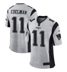 Youth Nike New England Patriots #11 Julian Edelman Limited Gray Gridiron II NFL Jersey Youth Nike New England Patriots #11 Julian Edelman Limited Gray Gridiron II NFL Jersey