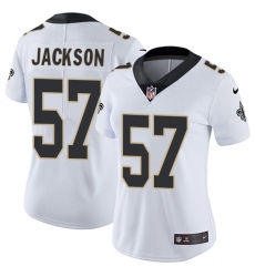 Women's Nike New Orleans Saints #57 Rickey Jackson Elite White NFL Jersey