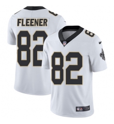 Men's Nike New Orleans Saints #82 Coby Fleener White Vapor Untouchable Limited Player NFL Jersey