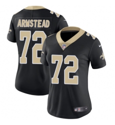 Women's Nike New Orleans Saints #72 Terron Armstead Black Team Color Vapor Untouchable Limited Player NFL Jersey