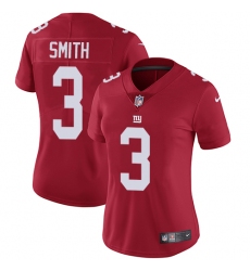 Women's Nike New York Giants #3 Geno Smith Elite Red Alternate NFL Jersey