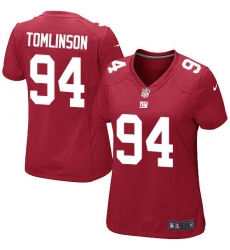 Women's Nike New York Giants #94 Dalvin Tomlinson Game Red Alternate NFL Jersey