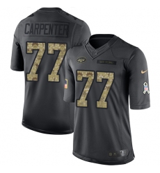 Youth Nike New York Jets #77 James Carpenter Limited Black 2016 Salute to Service NFL Jersey