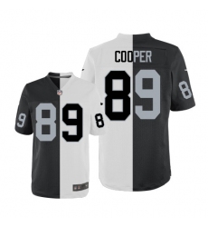Men's Nike Oakland Raiders #89 Amari Cooper Elite Black/White Split Fashion NFL Jersey