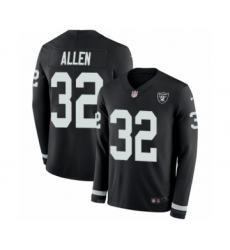 Youth Nike Oakland Raiders #32 Marcus Allen Limited Black Therma Long Sleeve NFL Jersey