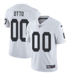 Men's Nike Oakland Raiders #00 Jim Otto White Vapor Untouchable Limited Player NFL Jersey