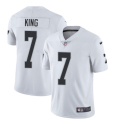 Youth Nike Oakland Raiders #7 Marquette King White Vapor Untouchable Limited Player NFL Jersey
