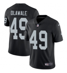 Youth Nike Oakland Raiders #49 Jamize Olawale Black Team Color Vapor Untouchable Limited Player NFL Jersey