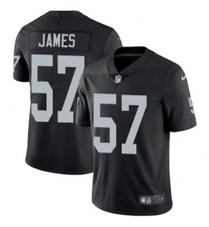 Youth Nike Oakland Raiders #57 Cory James Black Team Color Vapor Untouchable Limited Player NFL Jersey