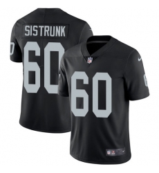 Youth Nike Oakland Raiders #60 Otis Sistrunk Black Team Color Vapor Untouchable Limited Player NFL Jersey