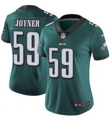 Women's Nike Philadelphia Eagles #59 Seth Joyner Midnight Green Team Color Vapor Untouchable Limited Player NFL Jersey