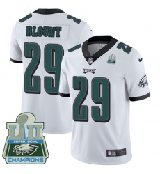 Youth Nike Philadelphia Eagles #29 LeGarrette Blount White Vapor Untouchable Limited Player Super Bowl LII Champions NFL Jersey