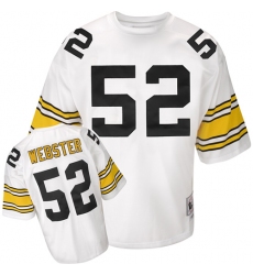 Mitchell And Ness Pittsburgh Steelers #52 Mike Webster White Authentic Throwback NFL Jersey