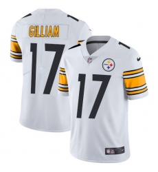 Men's Nike Pittsburgh Steelers #17 Joe Gilliam White Vapor Untouchable Limited Player NFL Jersey