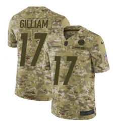 Youth Nike Pittsburgh Steelers #17 Joe Gilliam Limited Camo 2018 Salute to Service NFL Jersey