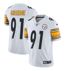 Youth Nike Pittsburgh Steelers #91 Kevin Greene White Vapor Untouchable Limited Player NFL Jersey