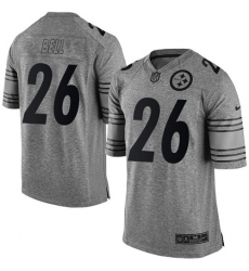 Men's Nike Pittsburgh Steelers #26 Le'Veon Bell Limited Gray Gridiron NFL Jersey