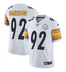 Youth Nike Pittsburgh Steelers #92 James Harrison White Vapor Untouchable Limited Player NFL Jersey