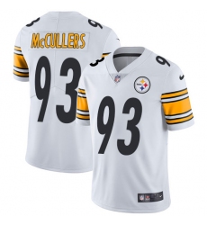 Men's Nike Pittsburgh Steelers #93 Dan McCullers White Vapor Untouchable Limited Player NFL Jersey