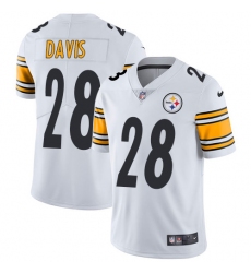 Men's Nike Pittsburgh Steelers #28 Sean Davis White Vapor Untouchable Limited Player NFL Jersey