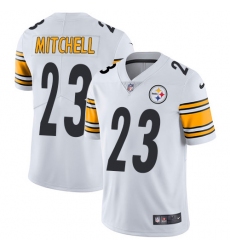 Men's Nike Pittsburgh Steelers #23 Mike Mitchell White Vapor Untouchable Limited Player NFL Jersey