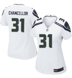 Women's Nike Seattle Seahawks #31 Kam Chancellor Game White NFL Jersey