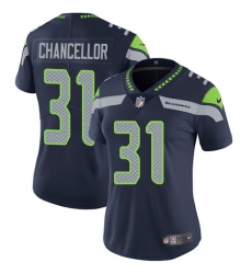 Women's Nike Seattle Seahawks #31 Kam Chancellor Steel Blue Team Color Vapor Untouchable Limited Player NFL Jersey