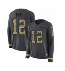 Women's Nike Seattle Seahawks 12th Fan Limited Black Salute to Service Therma Long Sleeve NFL Jersey Women's Nike Seattle Seahawks 12th Fan Limited Black Salute to Service Therma Long Sleeve NFL Jersey
