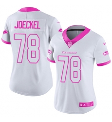 Women's Nike Seattle Seahawks #78 Luke Joeckel Limited White/Pink Rush Fashion NFL Jersey