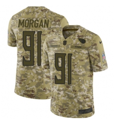 Youth Nike Tennessee Titans #91 Derrick Morgan Limited Camo 2018 Salute to Service NFL Jersey