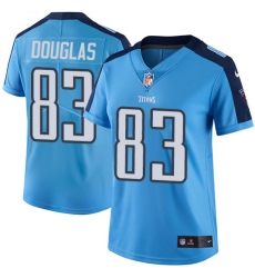 Women's Nike Tennessee Titans #83 Harry Douglas Light Blue Team Color Vapor Untouchable Limited Player NFL Jersey