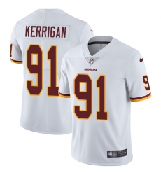 Youth Nike Washington Redskins #91 Ryan Kerrigan White Vapor Untouchable Limited Player NFL Jersey