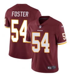 Men's Nike Washington Redskins #54 Mason Foster Burgundy Red Team Color Vapor Untouchable Limited Player NFL Jersey