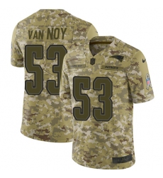 Men's Nike New England Patriots #53 Kyle Van Noy Limited Camo 2018 Salute to Service NFL Jersey