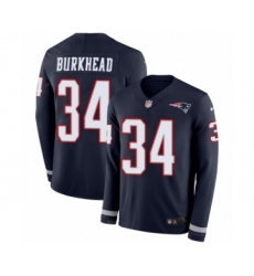 Women's Nike New England Patriots #23 Patrick Chung Limited Navy Blue Therma Long Sleeve NFL Jersey