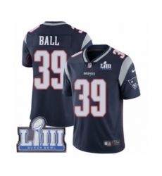 Youth Nike New England Patriots #39 Montee Ball Navy Blue Team Color Vapor Untouchable Limited Player Super Bowl LIII Bound NFL Jersey