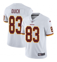 Youth Nike Washington Redskins #83 Brian Quick White Vapor Untouchable Limited Player NFL Jersey