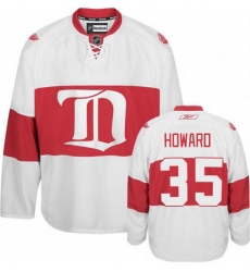 Youth Reebok Detroit Red Wings #35 Jimmy Howard Authentic White Third NHL Jersey