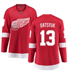 Women's Detroit Red Wings #13 Pavel Datsyuk Fanatics Branded Red Home Breakaway NHL Jersey