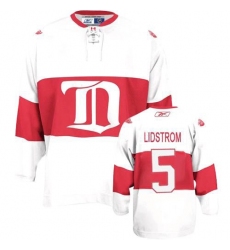 Women's Reebok Detroit Red Wings #5 Nicklas Lidstrom Premier White Third NHL Jersey