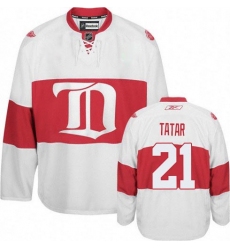 Women's Reebok Detroit Red Wings #21 Tomas Tatar Premier White Third NHL Jersey